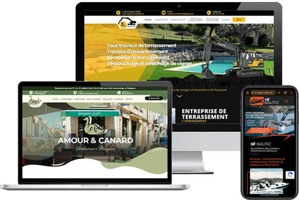 Site Internet Bordeaux Gironde Aquitaine - Processus Marketing - site vitrine